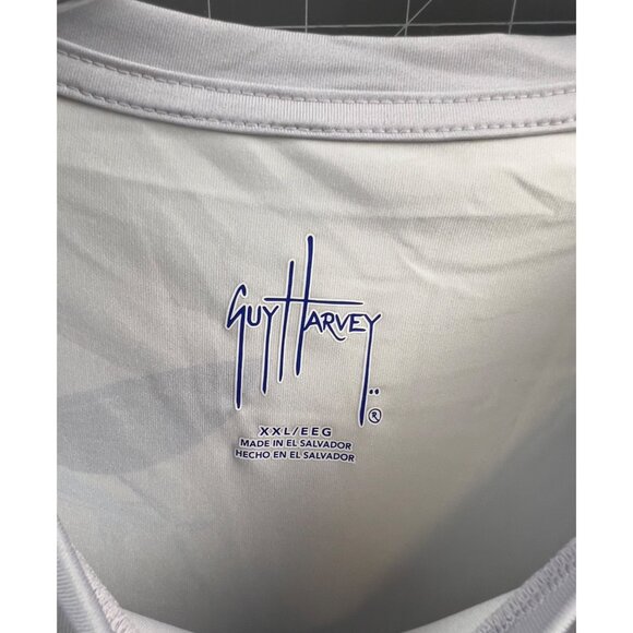 Guy Harvey XXL UPF 50 Long Sleeve Shirt With Marine Life Design Tuna Flying Fish - Picture 6 of 7